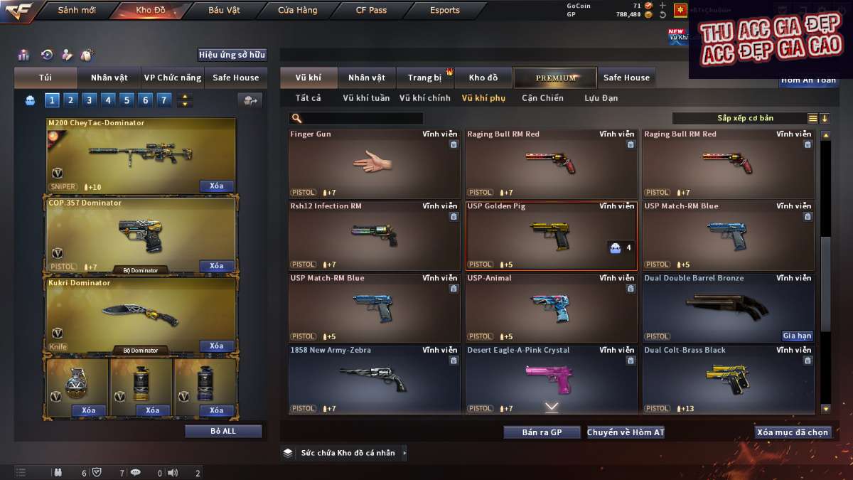shop acc cf uy tin gia re